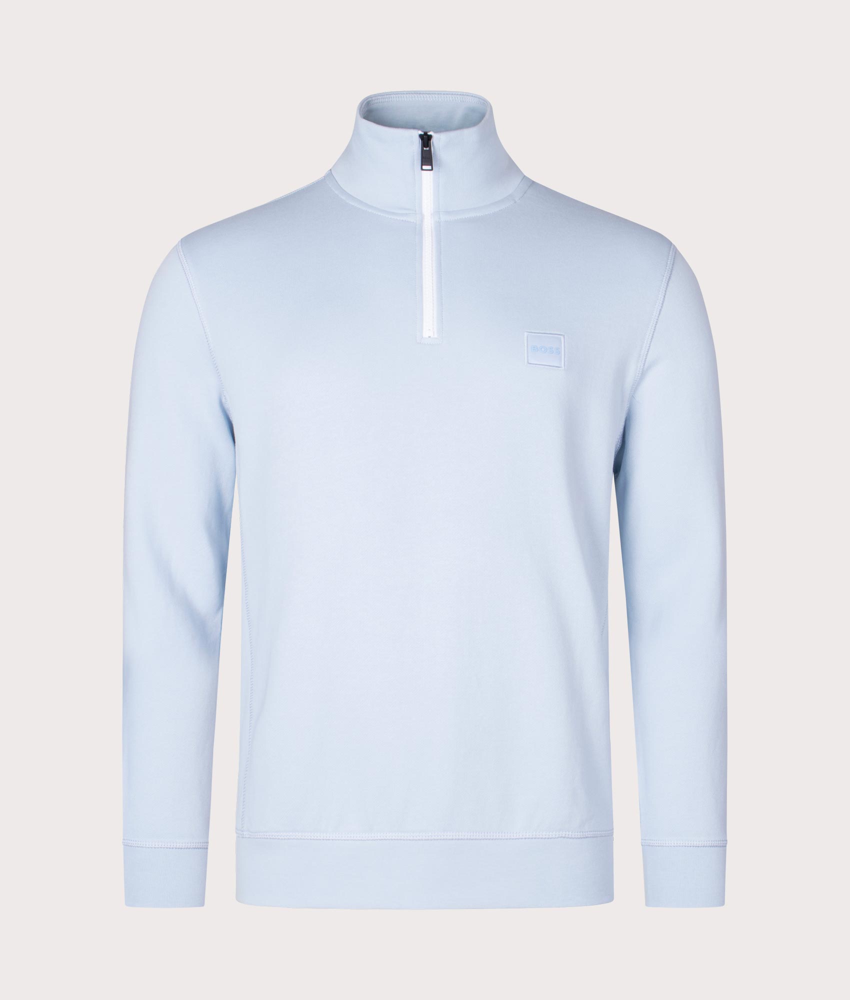 Quarter-Zip-Zetrust-Sweatshirt-Open-Blue-BOSS-EQVVS