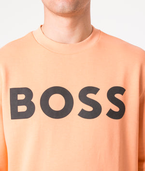 Relaxed-Fit-WeBasicCrew-Sweatshirt-Light/Pastel-Orange-BOSS-EQVVS