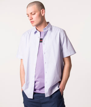 Relaxed-Fit-Ebor-Short-Sleeve-Shirt-Light/Pastel-Purple-HUGO-EQVVS