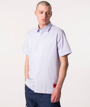 Relaxed-Fit-Ebor-Short-Sleeve-Shirt-Light/Pastel-Purple-HUGO-EQVVS