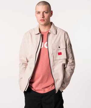 Zip-Through-Emmond-Overshirt-Light-Beige-HUGO-EQVVS