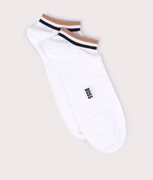 BOSS Herr 2P AS Uni Stripe CC Ankle_Socks, White 100, 43–46, vit100 BOSS Herr 2P AS Uni Stripe CC Ankle_Socks, White 100, 43–46, vit100