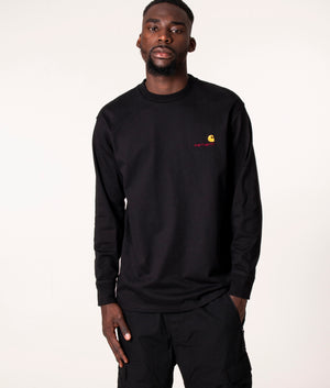Relaxed-Fit-Long-Sleeve-American-Script-T-Shirt-Black-Carhartt-WIP-EQVVS