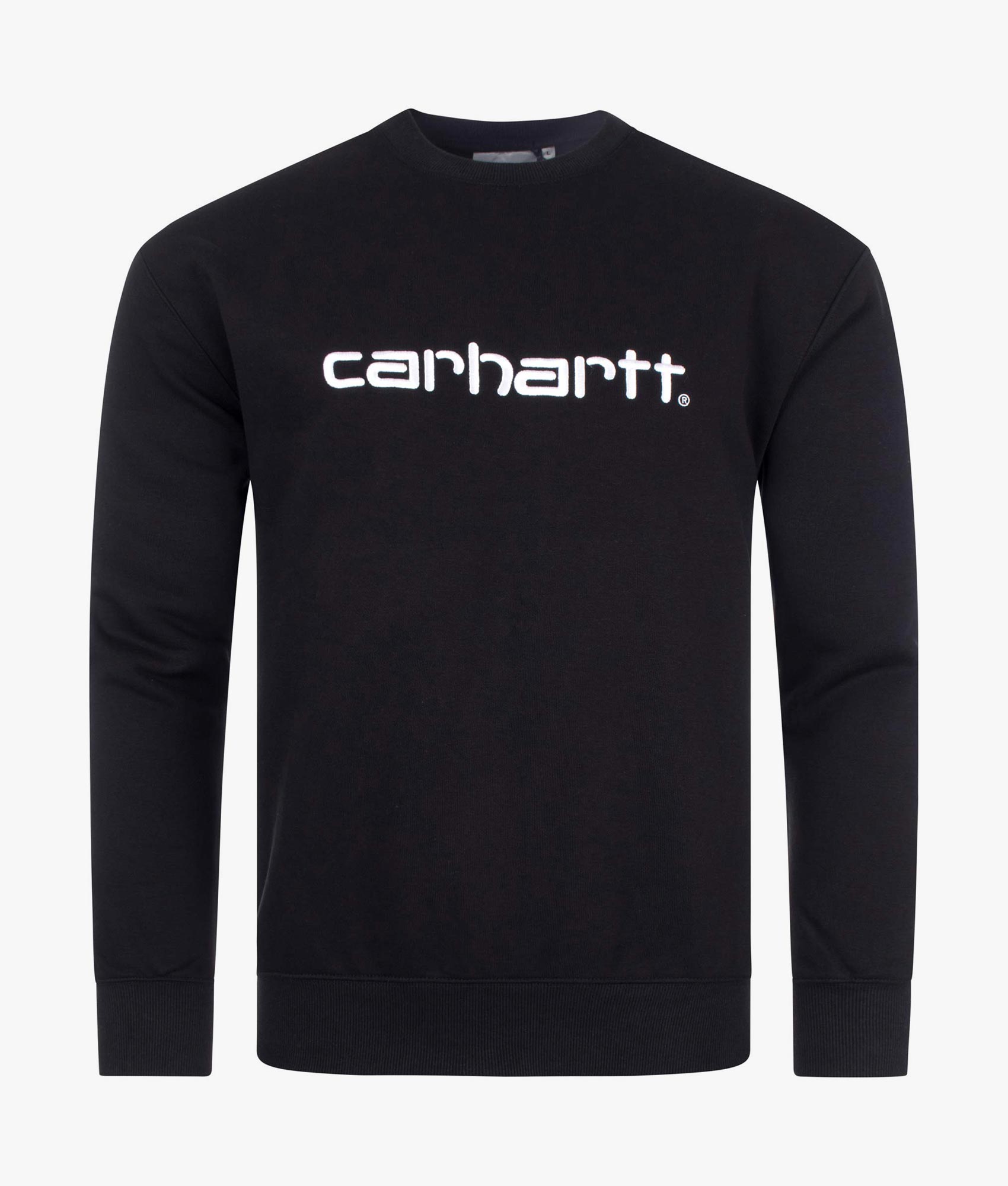 Relaxed-Fit-Logo-Sweatshirt-Black/White-Carhartt-WIP-EQVVS