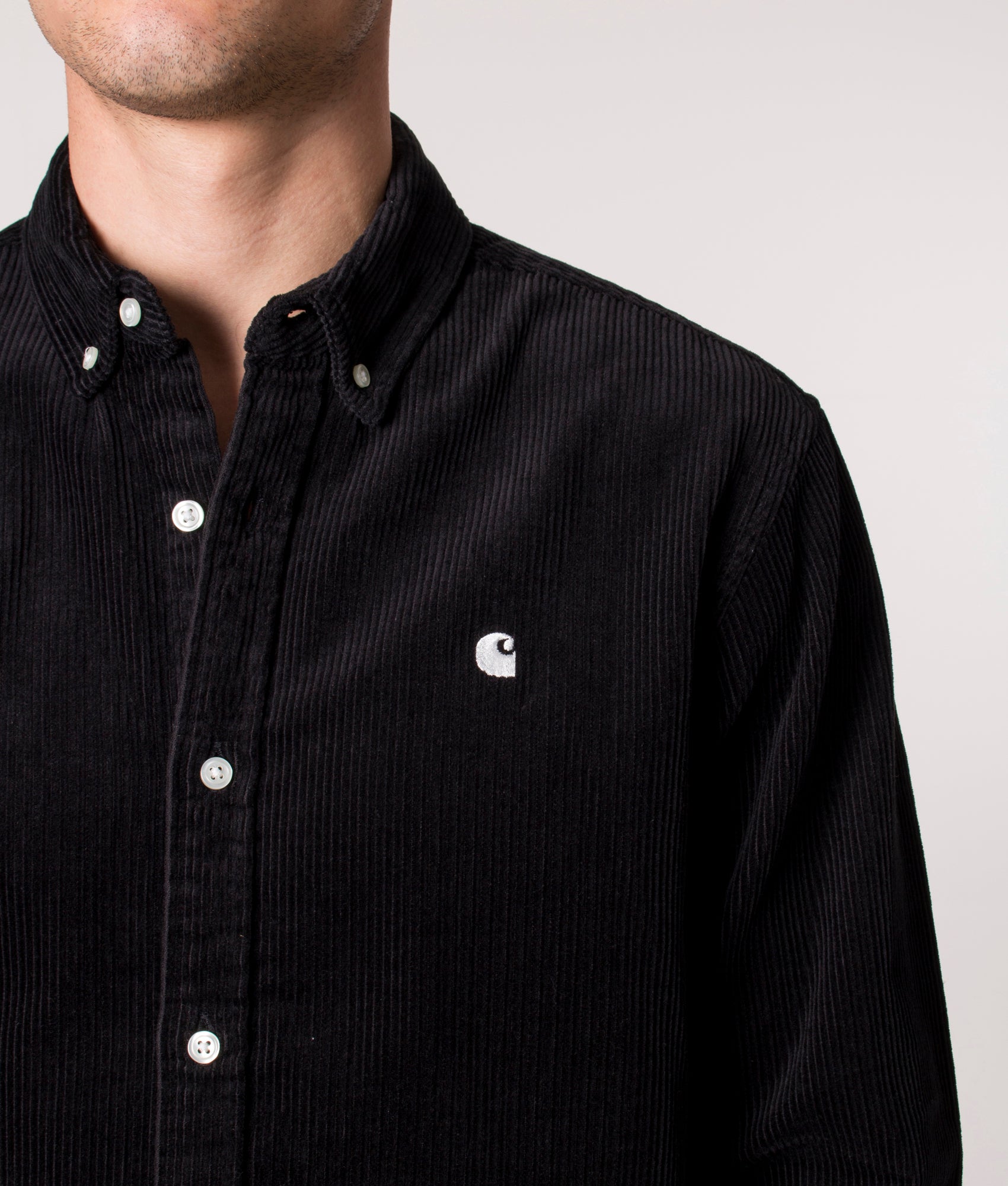 Relaxed-Fit-Madison-Cord-Shirt-Black/Wax-Carhartt-WIP-EQVVS