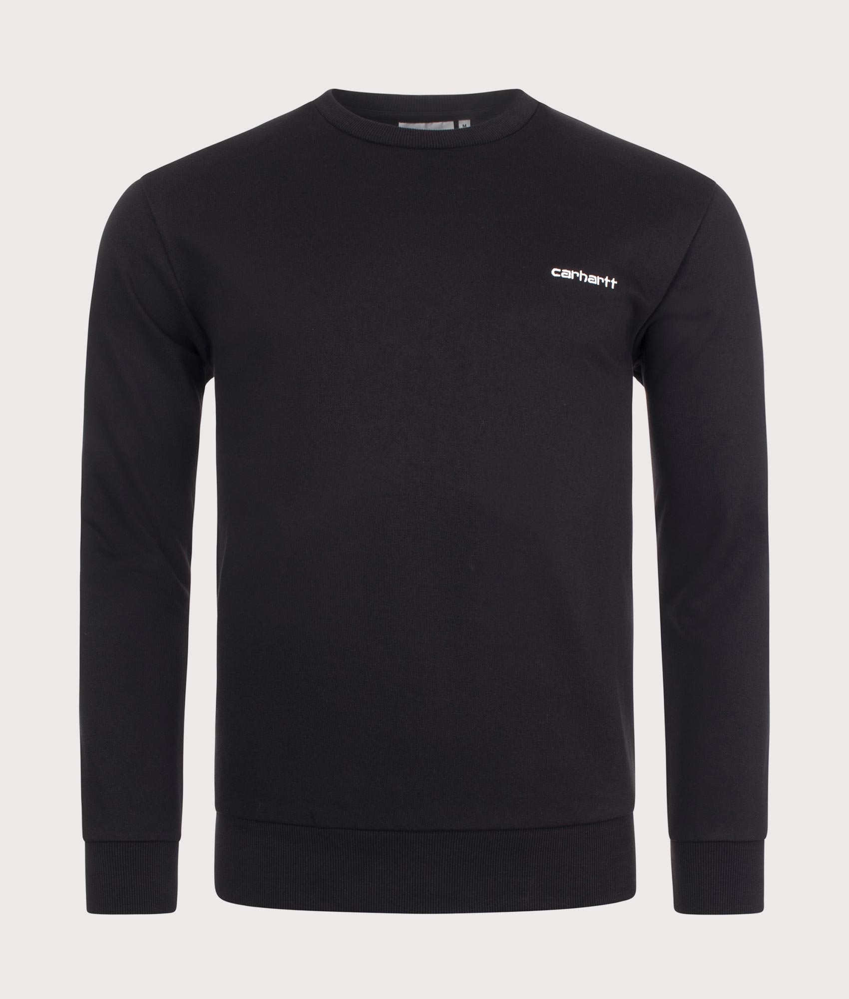 Small-Logo-Embroidery-Sweatshirt-Black/White-Carhartt-WIP-EQVVS