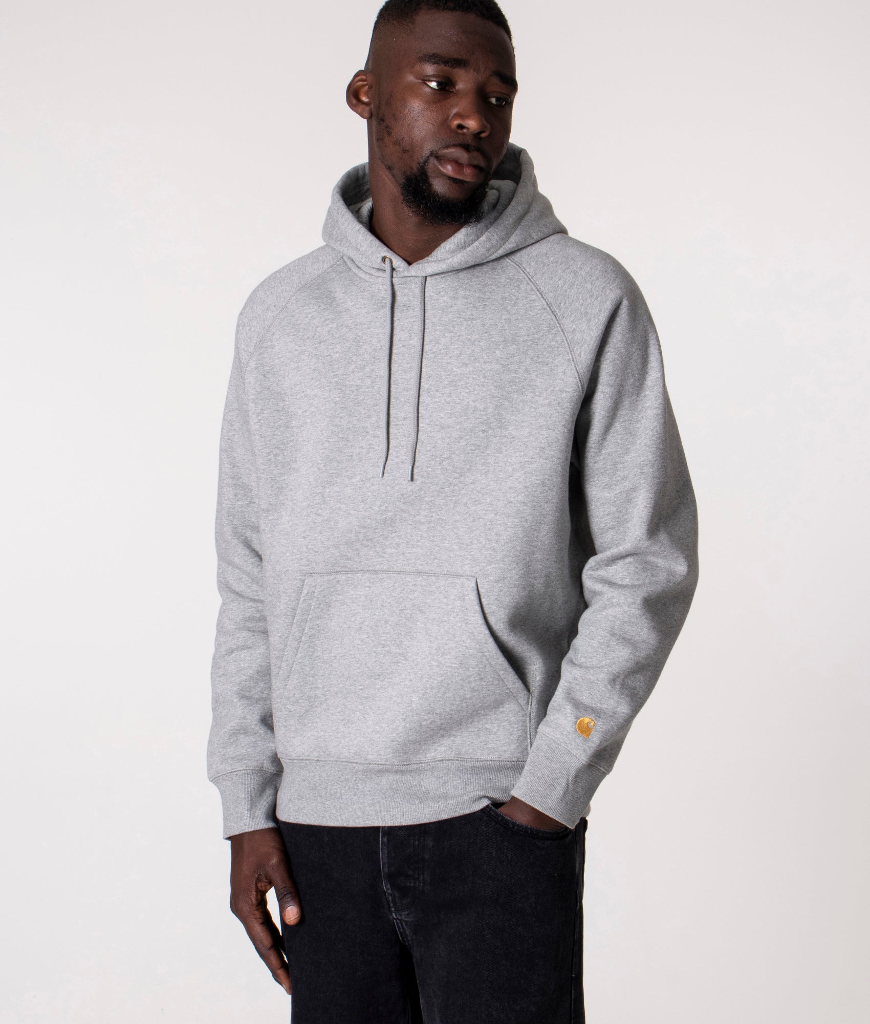 Chase-Hoodie-Grey-Heather/Gold-Carhartt-WIP-EQVVS
