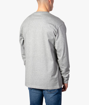 Long-Sleeve-Chase-T-Shirt-Grey-Heather/Gold-Carhartt-WIP-EQVVS