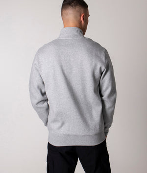 Quarter-Zip-Chase-Sweatshirt-Grey-Heather/Gold-Carhartt-WIP-EQVVS