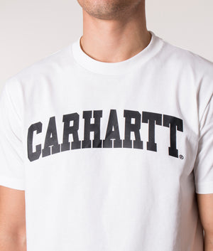 Carhartt WIP University T-Shirt in White, EQVVS.