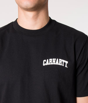 Carhartt WIP University Script T-Shirt in Black, EQVVS.