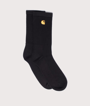Chase-Socks-Black/Gold-Carhartt-WIP-EQVVS