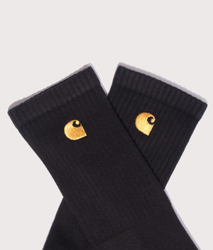 Chase-Socks-Black/Gold-Carhartt-WIP-EQVVS