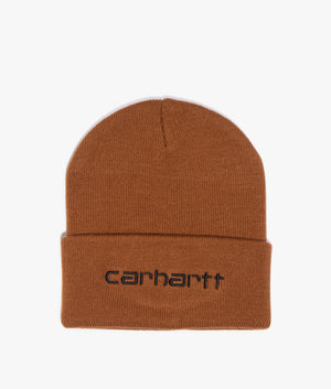 Script-Beanie-Hamilton-Brown/Black-Carhartt-WIP-EQVVS