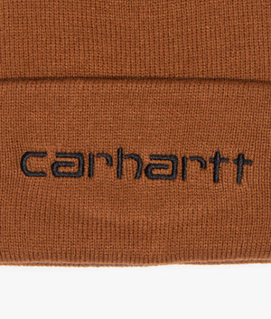 Script-Beanie-Hamilton-Brown/Black-Carhartt-WIP-EQVVS