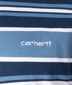 Short-Sleeved-Corfield-T-Shirt-Blue-Carhartt-WIP-EQVVS