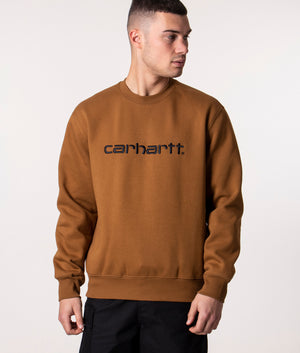 Carhartt-Sweat-Hamilton-Brown/Black-Carhartt-WIP-EQVVS