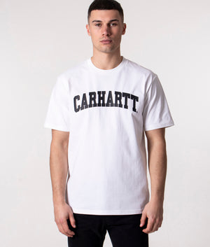 University-T-Shirt-White/Black-Carhartt-WIP-EQVVS
