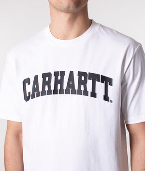 University-T-Shirt-White/Black-Carhartt-WIP-EQVVS