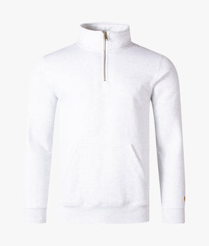 Quarter-Zip-Chase-Sweatshirt-Ash-Heather/Gold-Carhartt-WIP-EQVVS