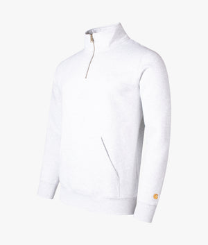 Quarter-Zip-Chase-Sweatshirt-Ash-Heather/Gold-Carhartt-WIP-EQVVS