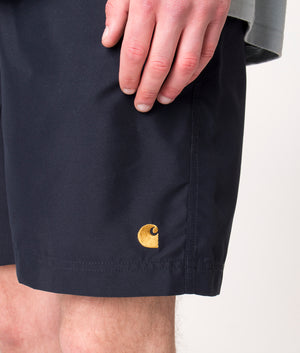 Regular-Fit-Chase-Swim-Trunks-Dark-Navy/Gold-Carhartt-WIP-EQVVS 