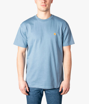 Relaxed-Fit-Chase-T-Shirt-Icy-Water/Gold-Carhartt-WIP-EQVVS