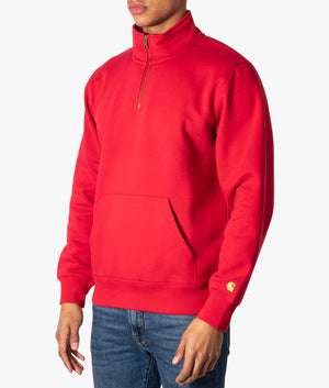 Quarter-Zip-Chase-Sweatshirt-Cornel-Red-Carhartt-WIP-EQVVS