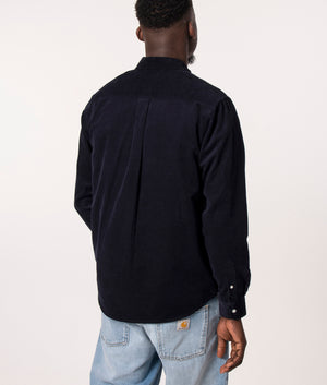 Madison-Fine-Corduroy-Shirt-Dark-Navy/White-Carhartt-WIP-EQVVS