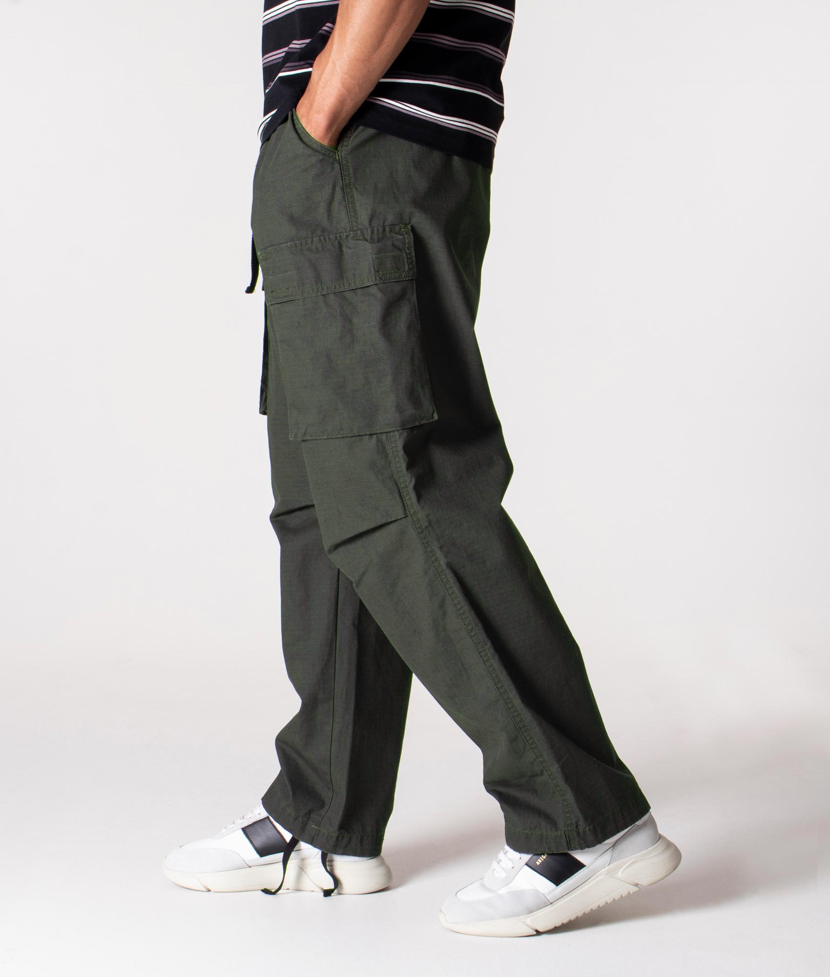 Relaxed-Fit-Wynton-Cargos-Stormcloud/Dollar-Green-Stone-Washed-Carhartt-WIP-EQVVS