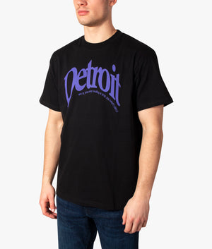 Short-Sleeve-Detroit-Arch-Logo-T-Shirt-Black/Razzmic-Carhartt-WIP-EQVVS