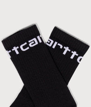 Carhartt-Logo-Socks-Black/White-Carhartt-WIP-EQVVS