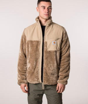 Relaxed Jackson Sweat Jacket in Ammonite from Carhartt WIP at EQVVS, Front model