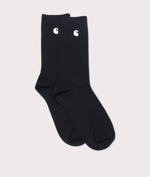 Two-Pack-of-Madison-Socks-Black/White-Carhartt-WIP-EQVVS