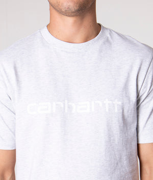 Script-T-Shirt-Ash-Heather/White-Carhartt-WIP-EQVVS