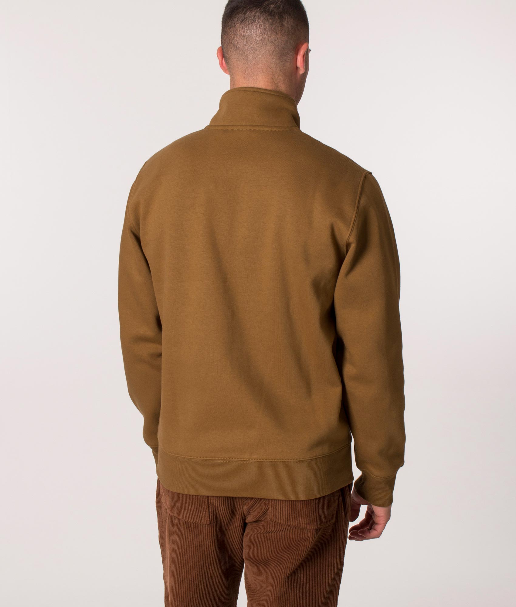 Quarter-Zip-Chase-Sweatshirt-Hamilton-Brown/Gold-Carhartt-WIP-EQVVS