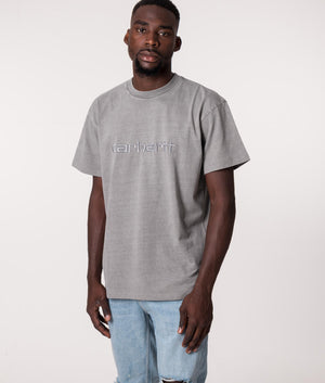 Carhartt WIP Relaxed Fit Duster T-Shirt in Grey at EQVVS. Front Shot. 
