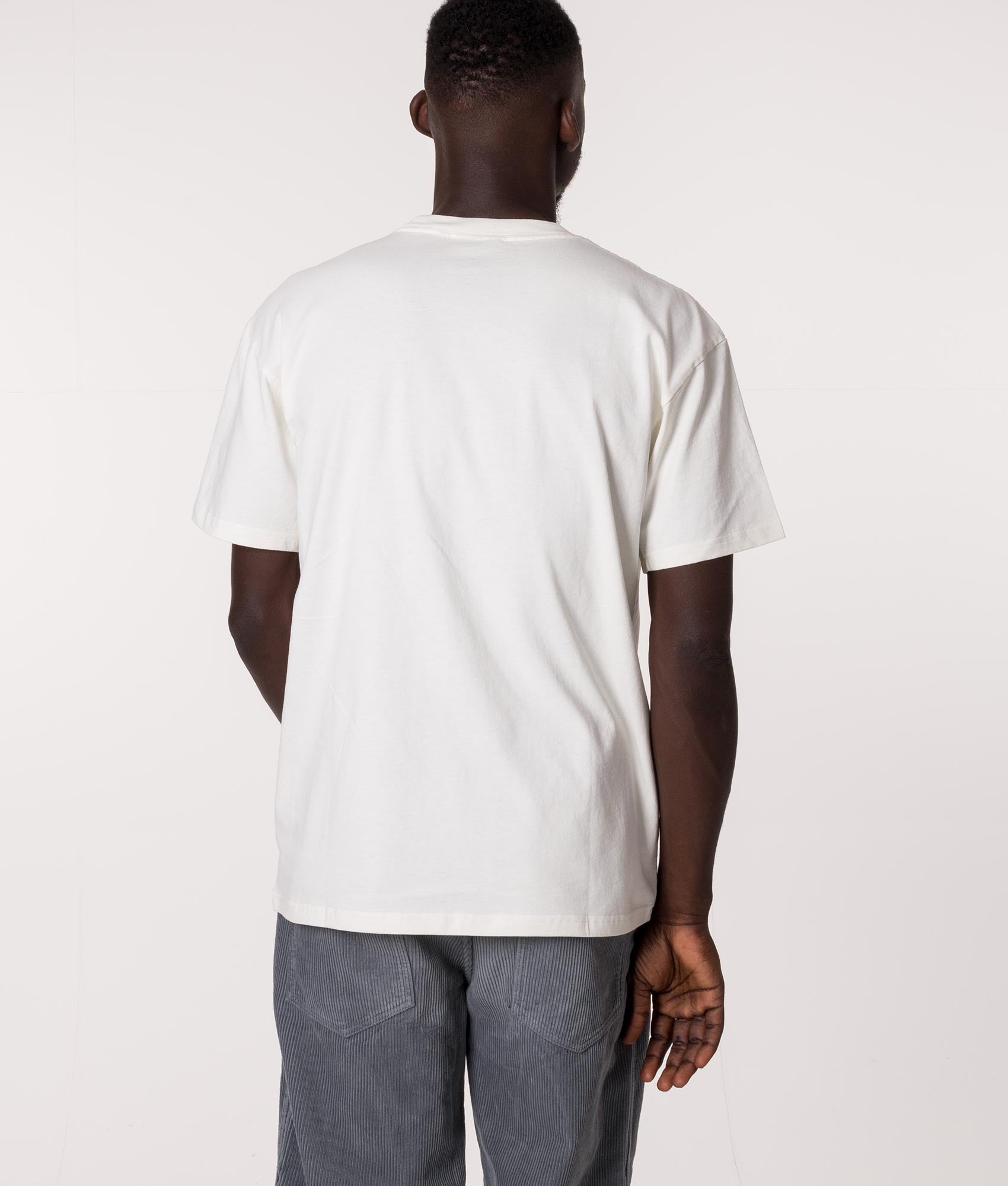 Carhartt WIP Relaxed Fit Duster T-Shirt in Cream at EQVVS. Back Shot. 