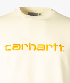 Relaxed-Fit-Carhartt-Sweatshirt-Soft-Yellow/Popsicle-Carhartt-WIP-EQVVS