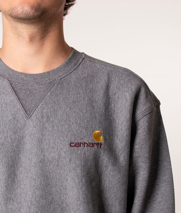 スウェット・トレーナー CARHARTT WIP 'American Script' sweatshirt Gray Carhartt WIP American Script Sweatshirt Grey | BSTN Store