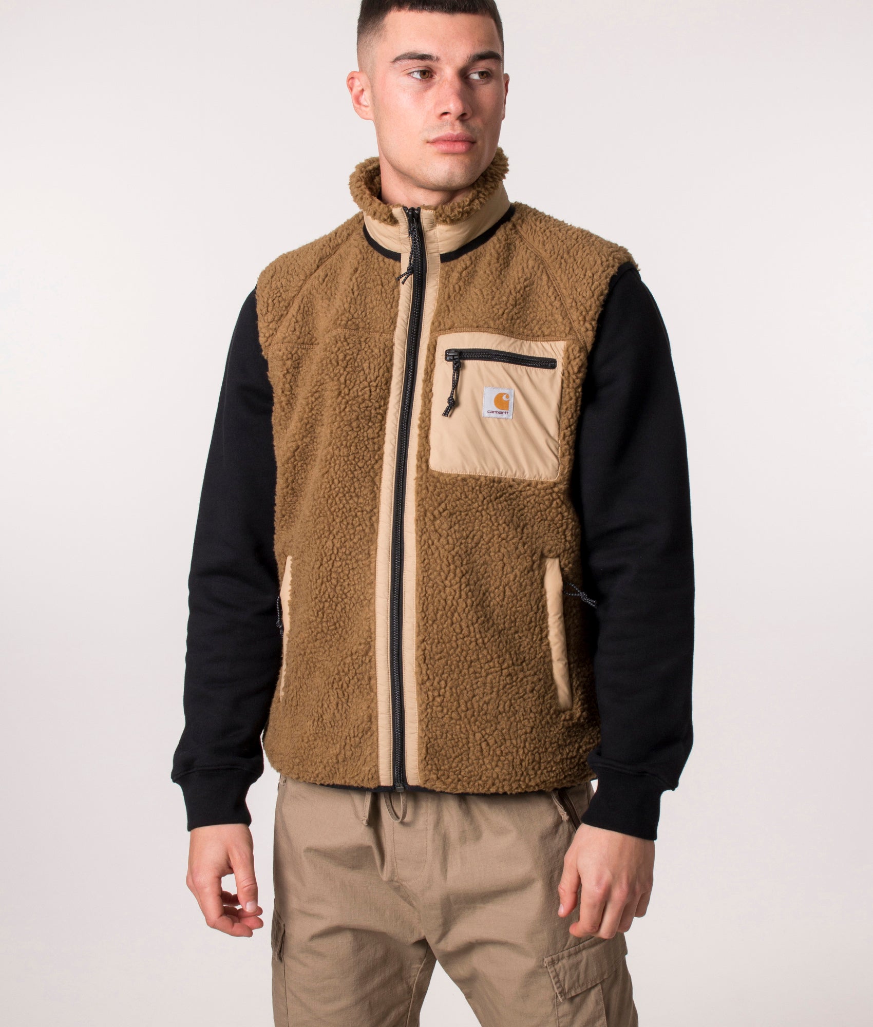 Prentis-Fleece-Vest-Liner-Hamilton Brown/Dusty-H-Brown-Carhartt-WIP-EQVVS