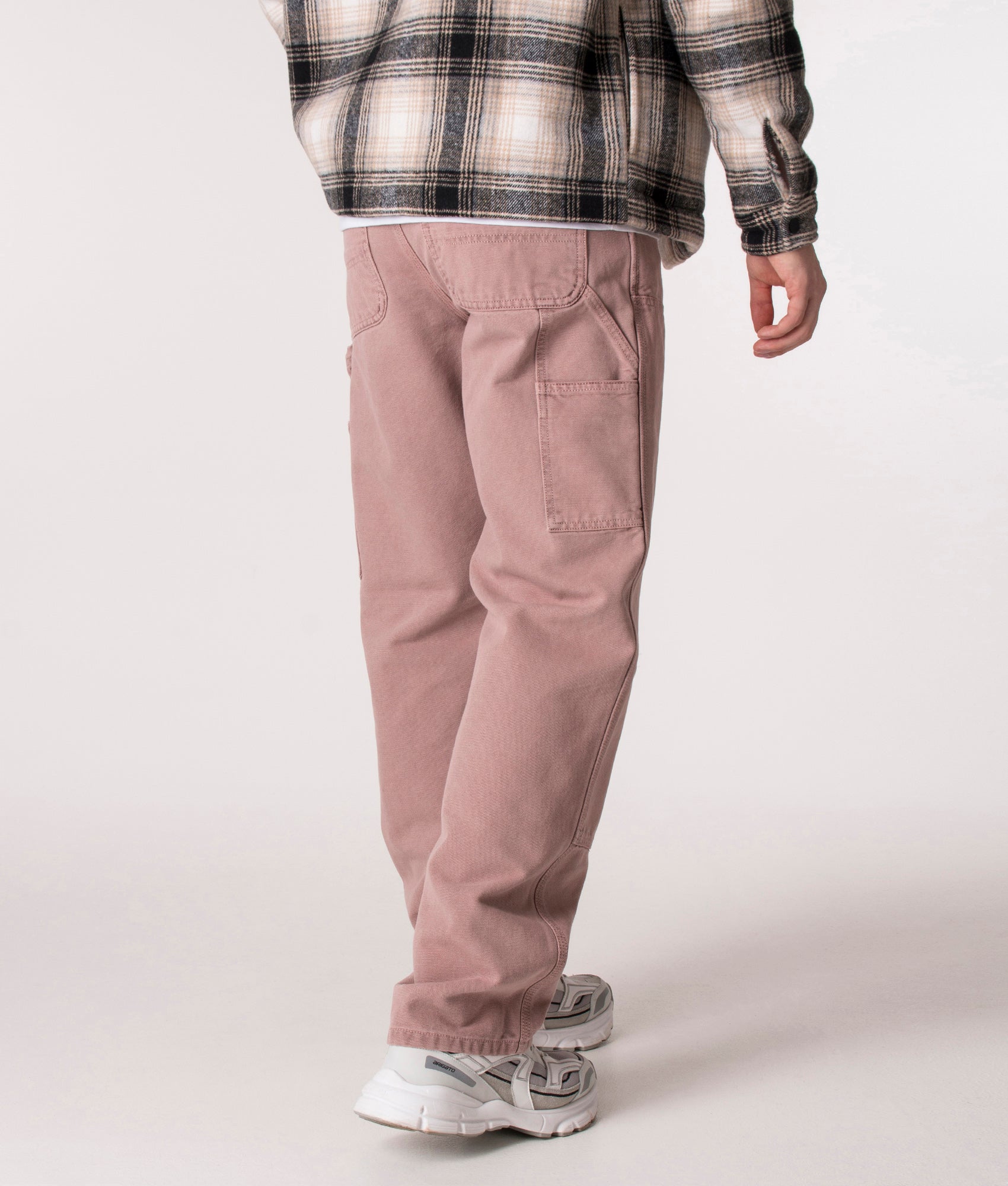 Carhartt WIP Relaxed Fit Double Knee Pant, Dark Plum, EQVVS.