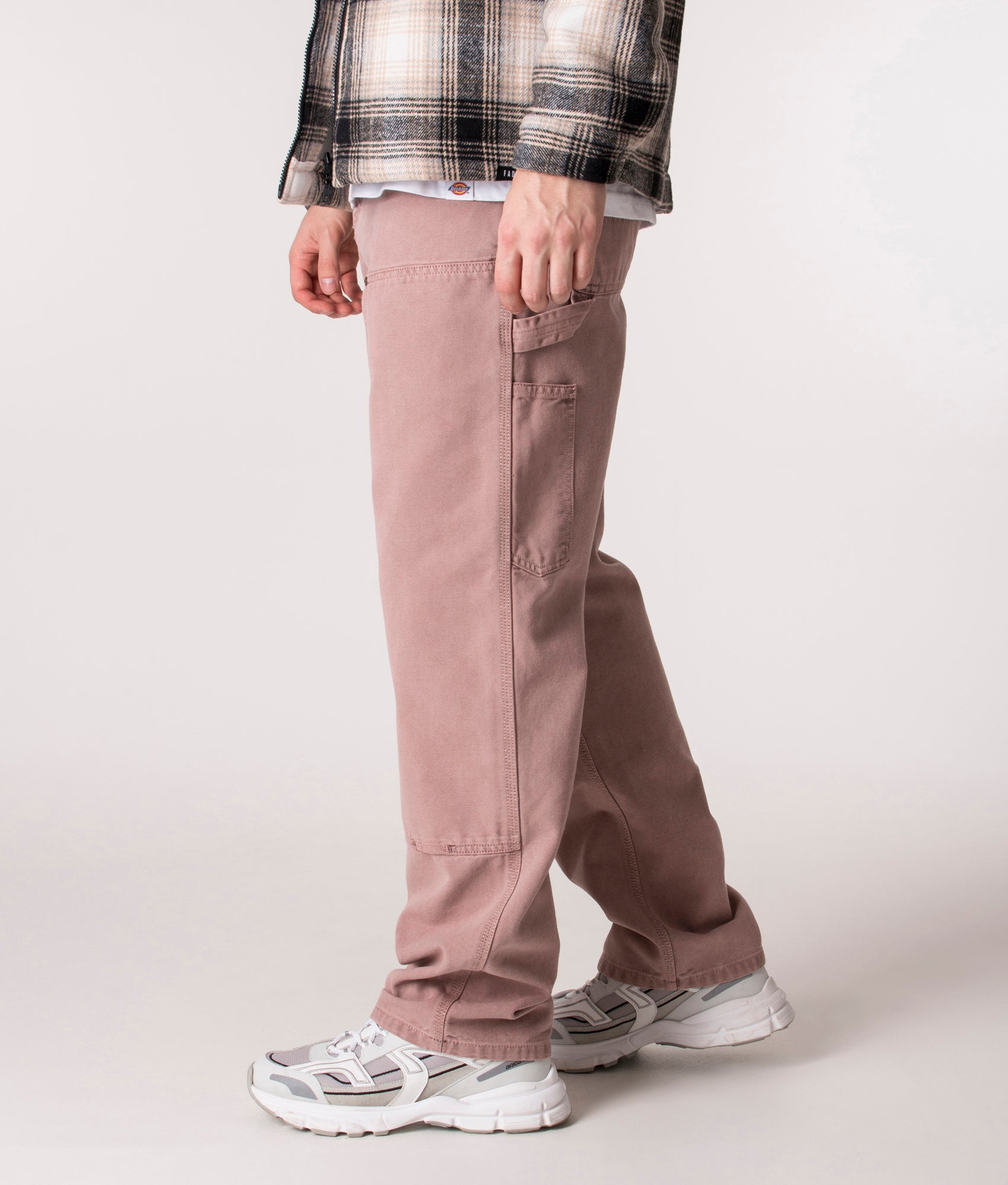 Carhartt WIP Relaxed Fit Double Knee Pant, Dark Plum, EQVVS.