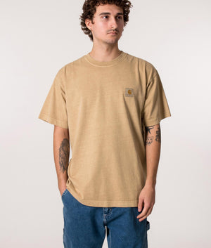 Carhartt WIP Relaxed Fit Vista T-Shirt in Dusty H Brown, EQVVS. 