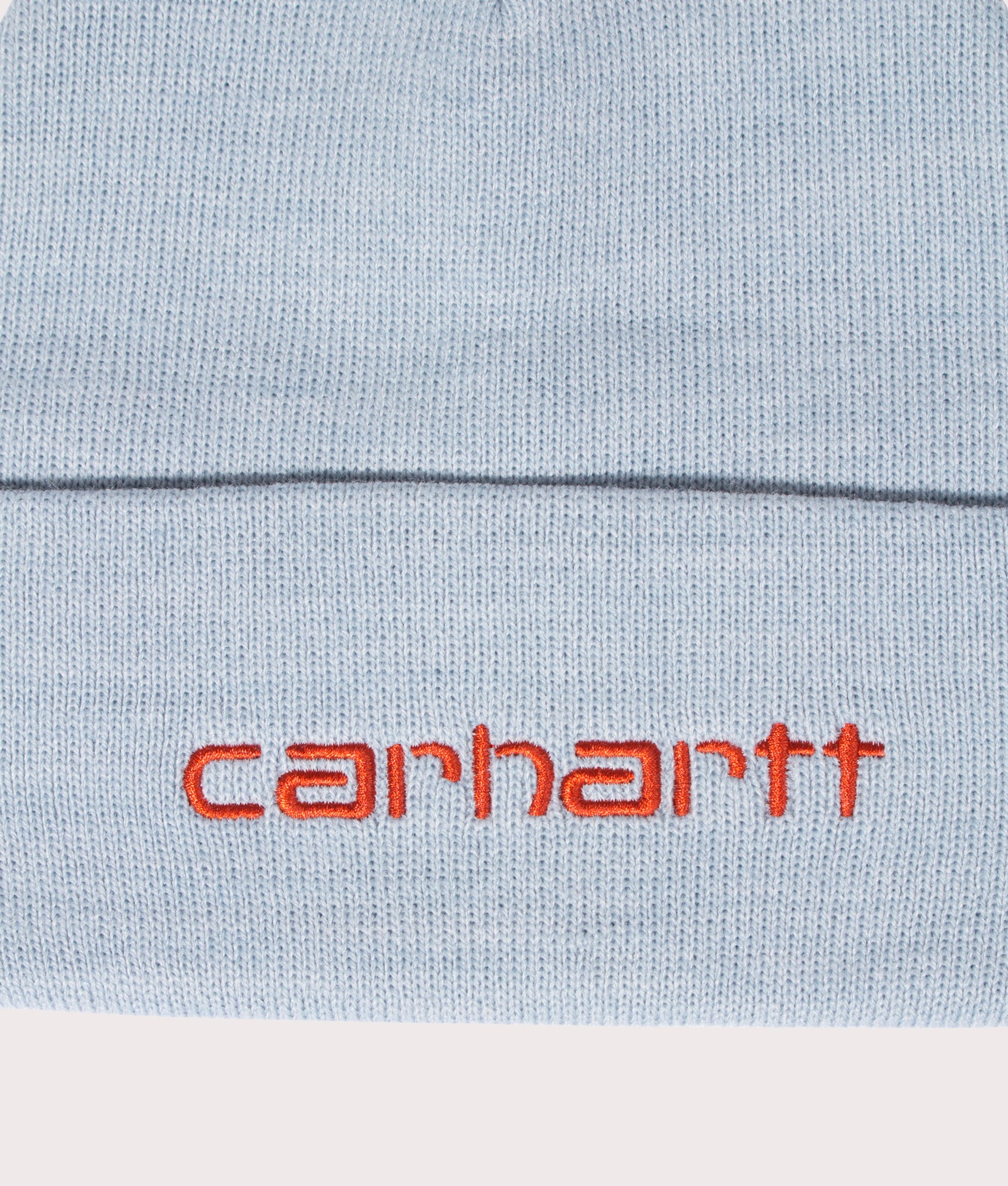Script-Beanie-Misty-Sky/Brick-Carhartt-WIP-EQVVS