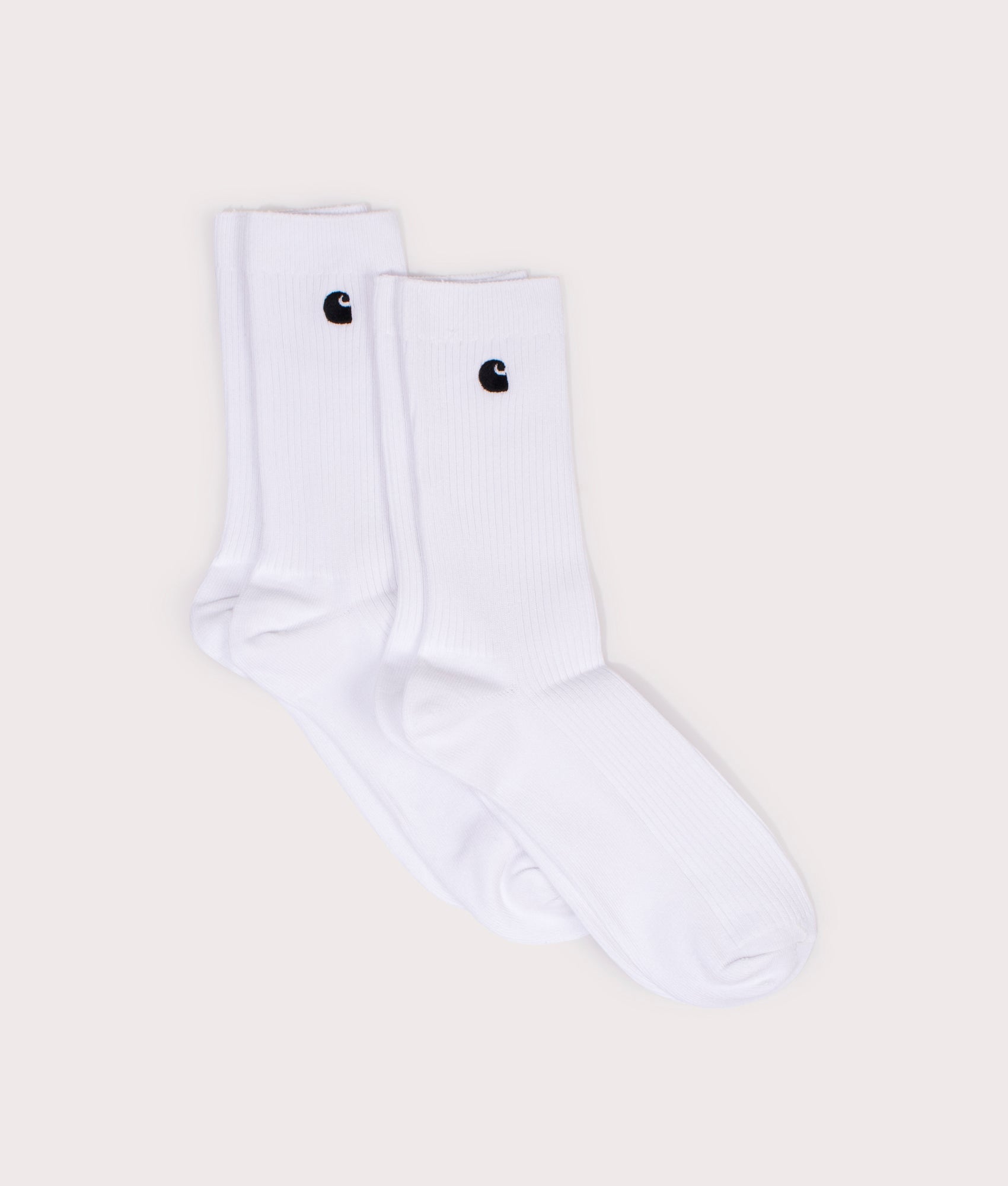 Two-Pack-of-Madison-Socks-White/Black-Carhartt-WIP-EQVVS