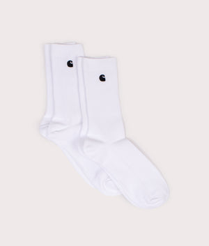 Two-Pack-of-Madison-Socks-White/Black-Carhartt-WIP-EQVVS