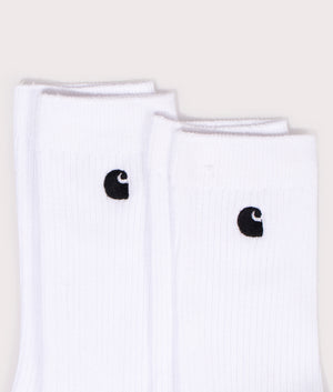 Two-Pack-of-Madison-Socks-White/Black-Carhartt-WIP-EQVVS