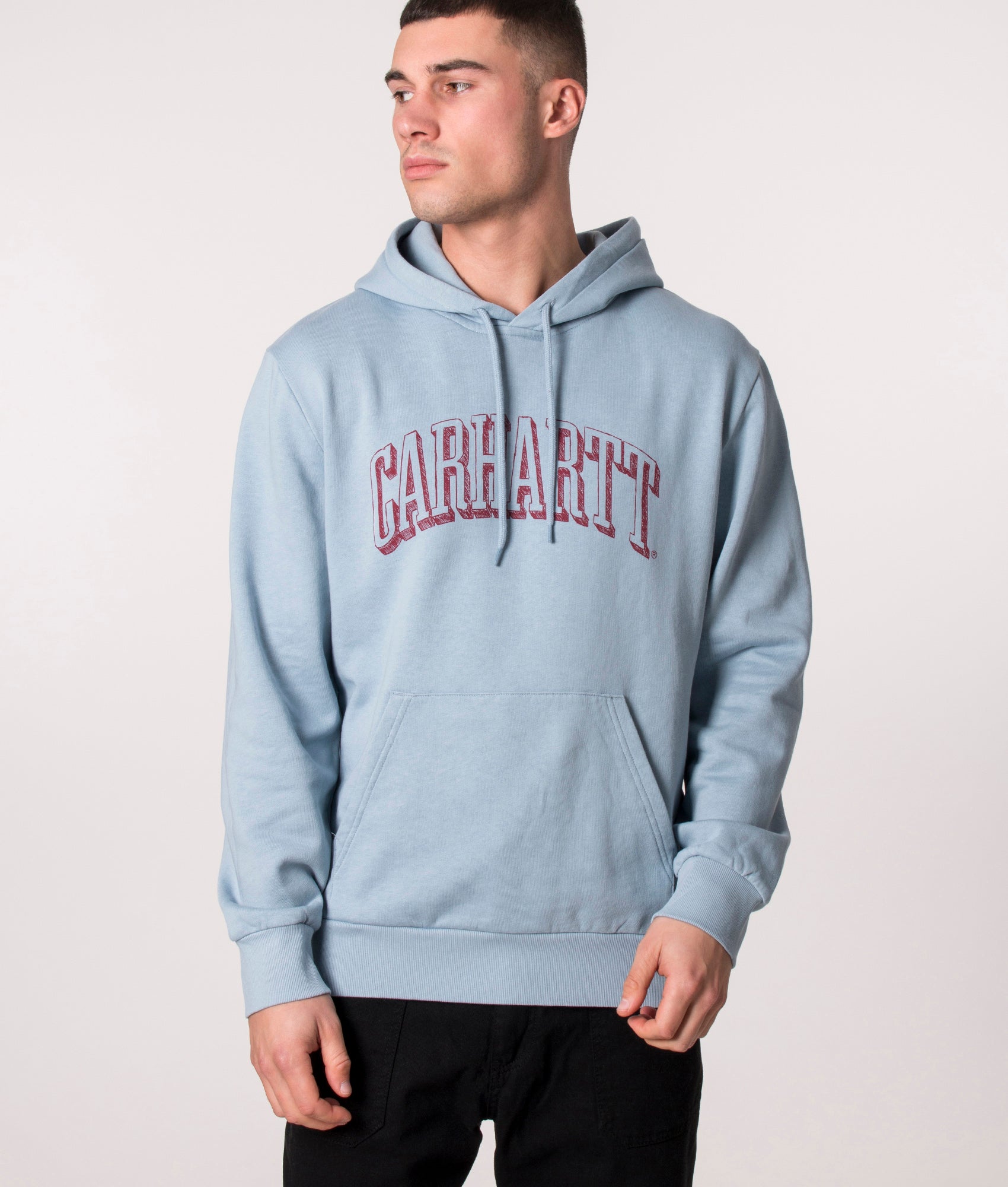 Relaxed-Fit-Scrawl-Logo-Hoodie-Misty-Sky/Corvina-Carhartt-WIP-EQVVS