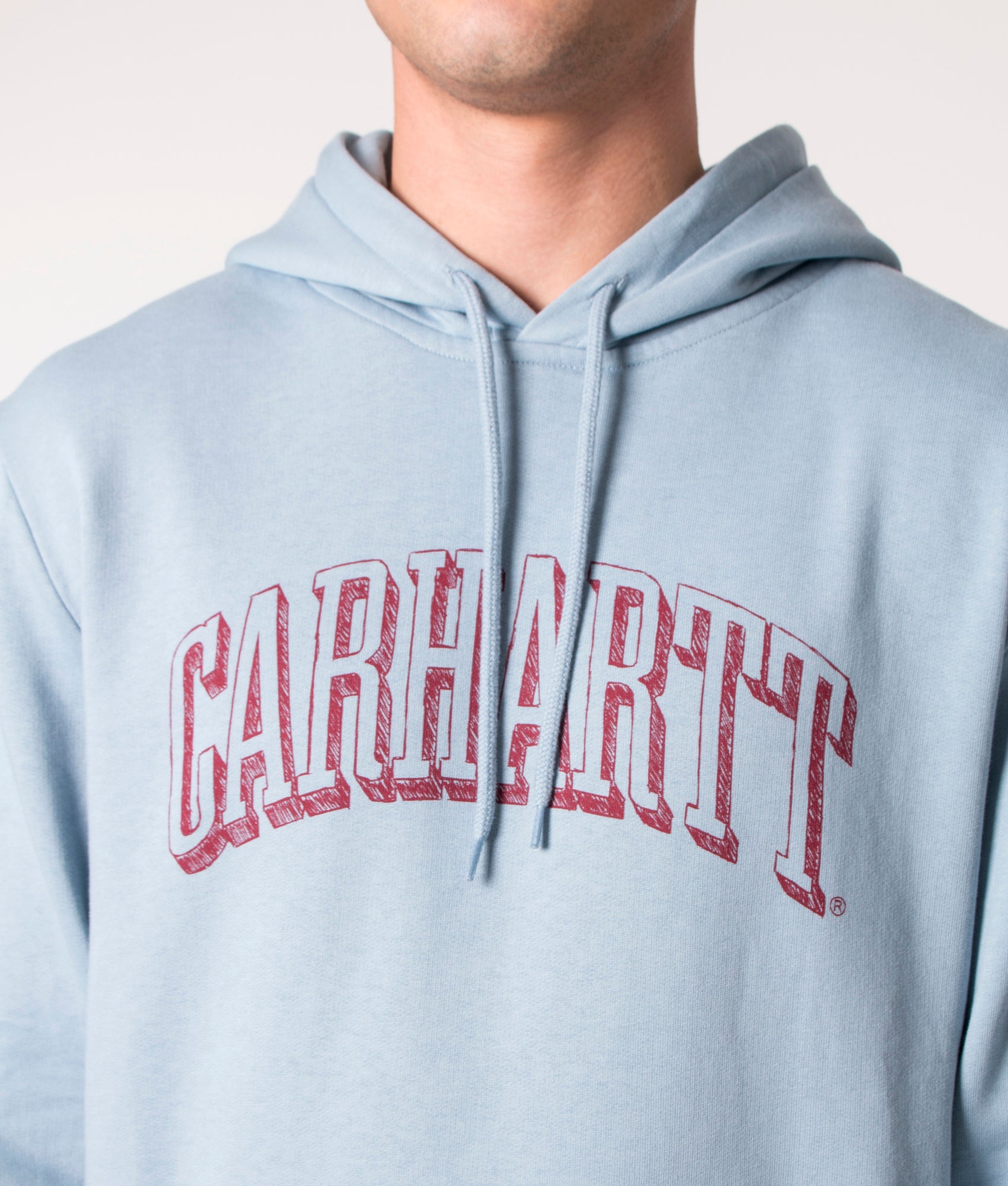 Relaxed-Fit-Scrawl-Logo-Hoodie-Misty-Sky/Corvina-Carhartt-WIP-EQVVS